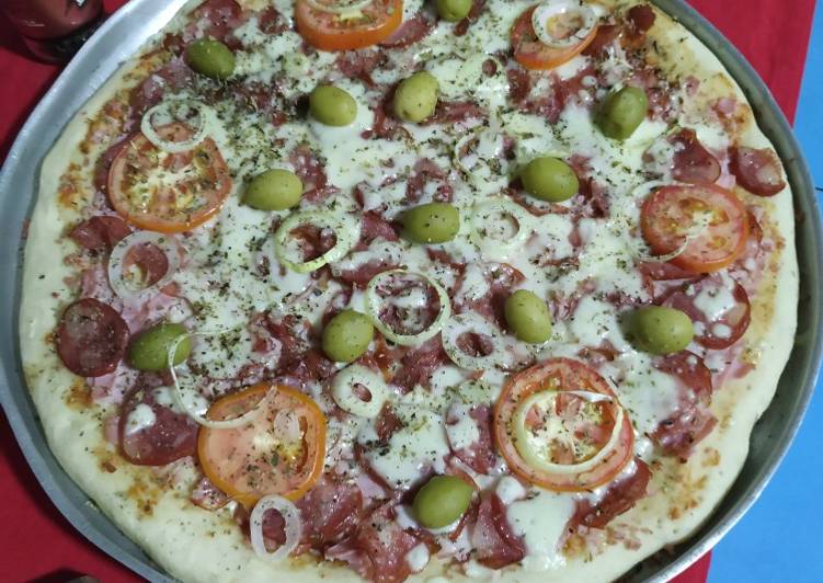 ^ Pizza caseira 🍕 - Gozhowgos