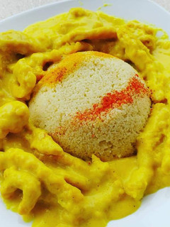 Foto di Cous cous con straccetti di pollo alla curcuma