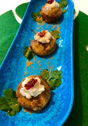 A picture of Vegan Christmas Canapes.