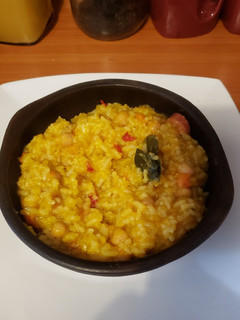 Una foto de Garbanzos cremosos