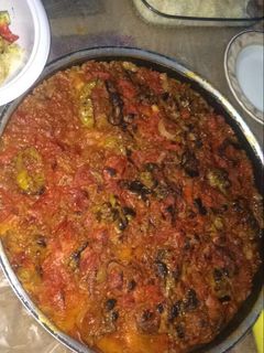 صورة لوصفة مسقعة باللحمة المفرومة