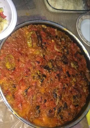 صورة لوصفة مسقعة باللحمة المفرومة