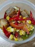 3. Tumis Ikan Asin Jambal Roti + Jagung