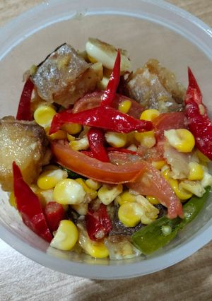 Foto resep 3. Tumis Ikan Asin Jambal Roti + Jagung