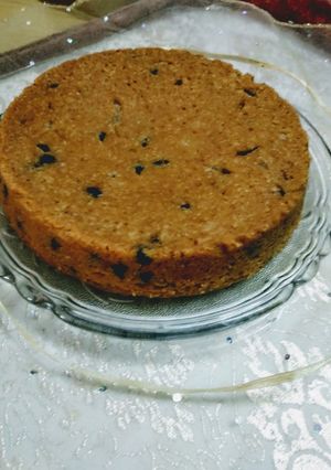 A picture of Choco chips cookies cake.
