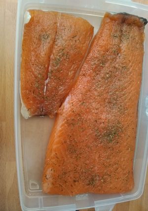Una foto de Salmón y bacalao ahumado