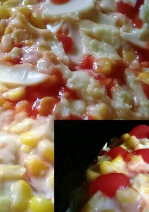 Foto resep Pizza Home Made (Jagung Keju Mayo) - Oven / Magiccom