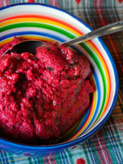 Foto di Hummus in rosa