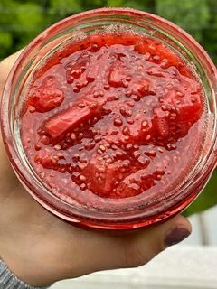 Una foto de Mermelada de frutilla sin azúcar🍓