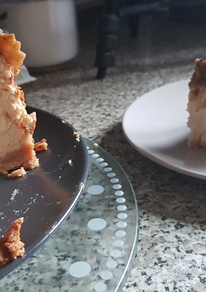Una foto de Tarta de Queso con Manzana