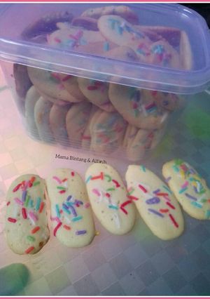 Foto resep Lidah kucing rainbow meses