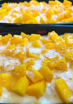 Foto resep Thai Mango Sticky Rice Dessert alias Khao Niaow Ma Muang