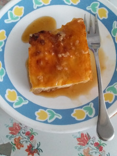 Una foto de Flan de piña
