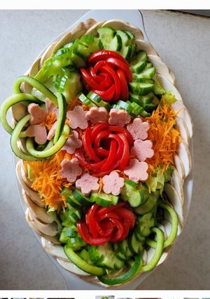 عکسی از دستور تزئین سالاد