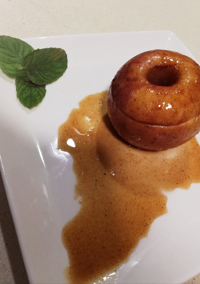 Una foto de Manzanas al horno con explosión de sabores