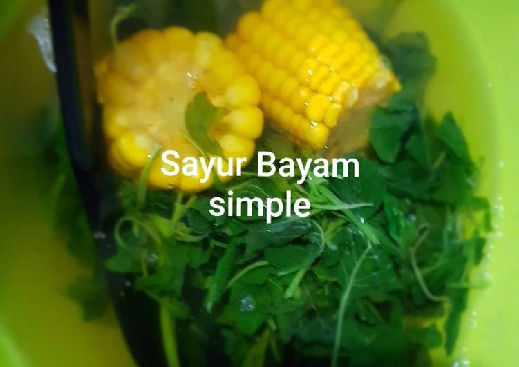 Cara membuat sayur bayam simple