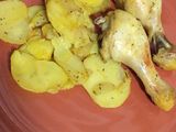 Pollo al horno con patatas