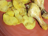 Pollo al horno con patatas