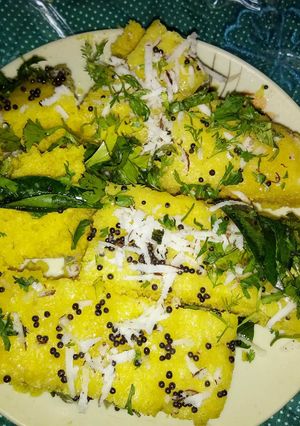 A picture of Khaman dhokla.