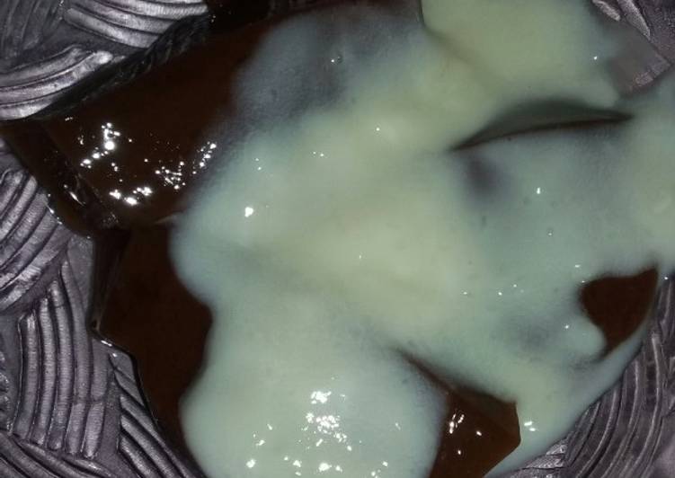 Puding coklat fla susu