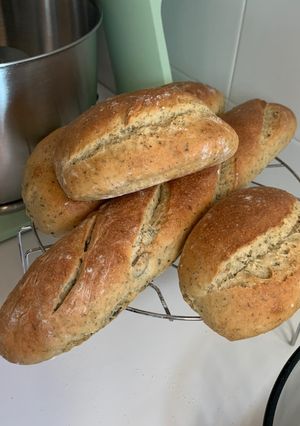 Una foto de Pan de pipas de calabaza