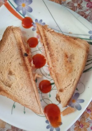 A picture of Tomato And Onion Sandwich.
