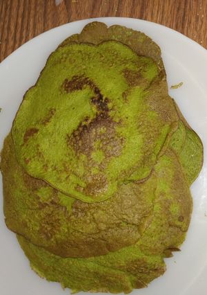 Una foto de Crepes de acelga