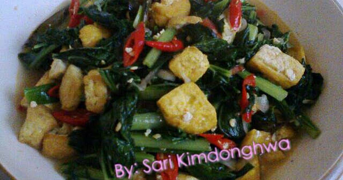 Resep Tumis Tahu Sawi Hijau Oleh Sari Utami Kimdonghwa Cookpad