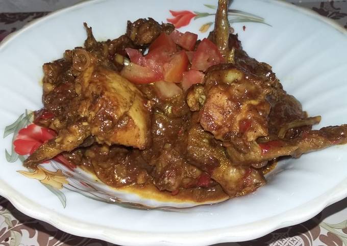 Resep rendang ayam padang