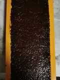 Turrón de chocolate negro con barquillos