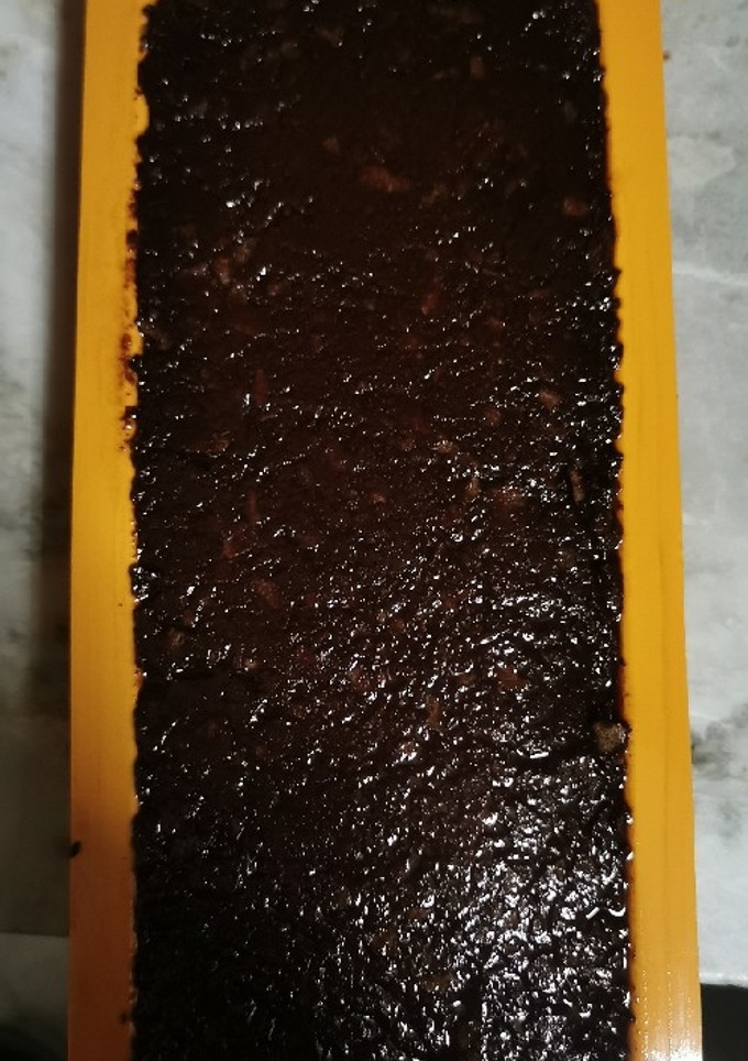 Una foto de Turrón de chocolate negro con barquillos
