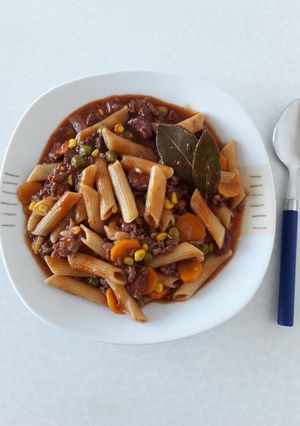 Una foto de Guiso bomba de fideos 🥘💣😋