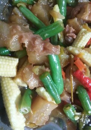 Foto resep Asem asem kikil buncis