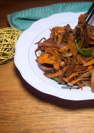 A picture of Carrot noodles.