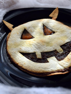 Una foto de Tortitas con Chocolate -Diablo Halloween-