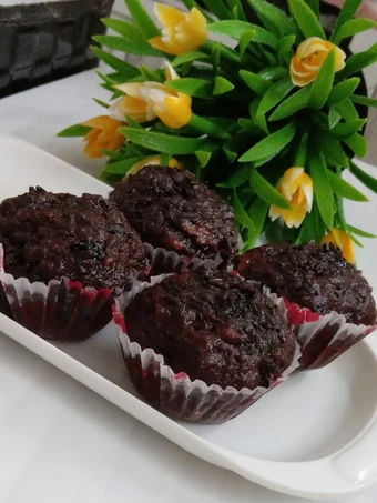 Langkah Gampang Membikin Resep  Banana Muffin Double Chocolate yang Lezat, Menggugah Selera