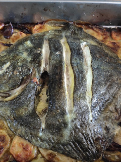 Una foto de Rodaballo al horno