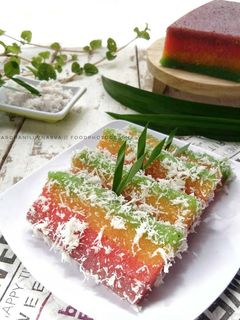 Foto resep Talam Singkong Rainbow #maree