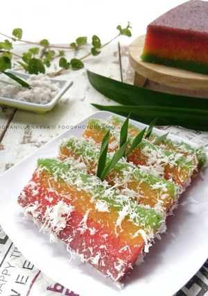 Foto resep Talam Singkong Rainbow #maree