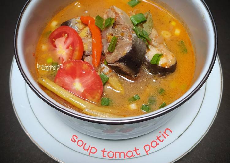 Resep Soup tomat patin yang Harus Anda Coba