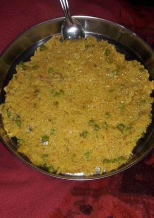 A picture of Namkeen Matar Rice.