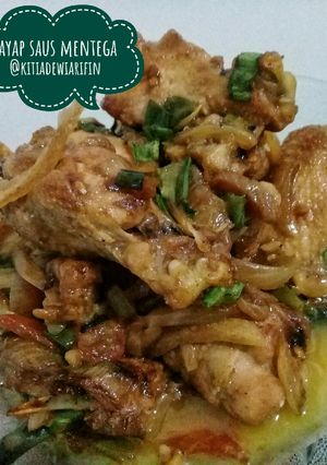 Foto resep Sayap ayam saos mentega #BikinRamadhanBerkesan