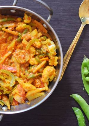 A picture of Kadhai Veg.