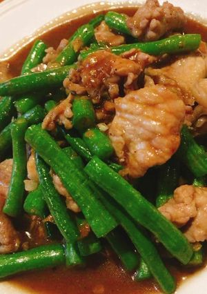 รูปของ ถั่วผัดเนื้อสันซอสเห็ดหอม #กินผักรักสุขภาพ2