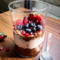A picture of Overnight Soaked Chocolate Oats.