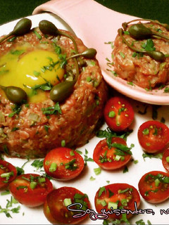 Una foto de Steak tartar a mi manera