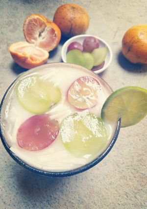 Foto resep Es Susu Anggur