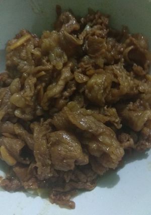 Foto resep Beef slice ala yoshinoya homemade #makewithlovetia