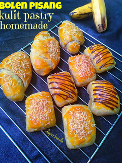 Foto resep Bolen pisang kulit pastry homemade