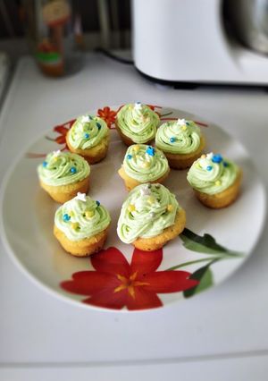 Une photo de Cupcake sapin de Noël